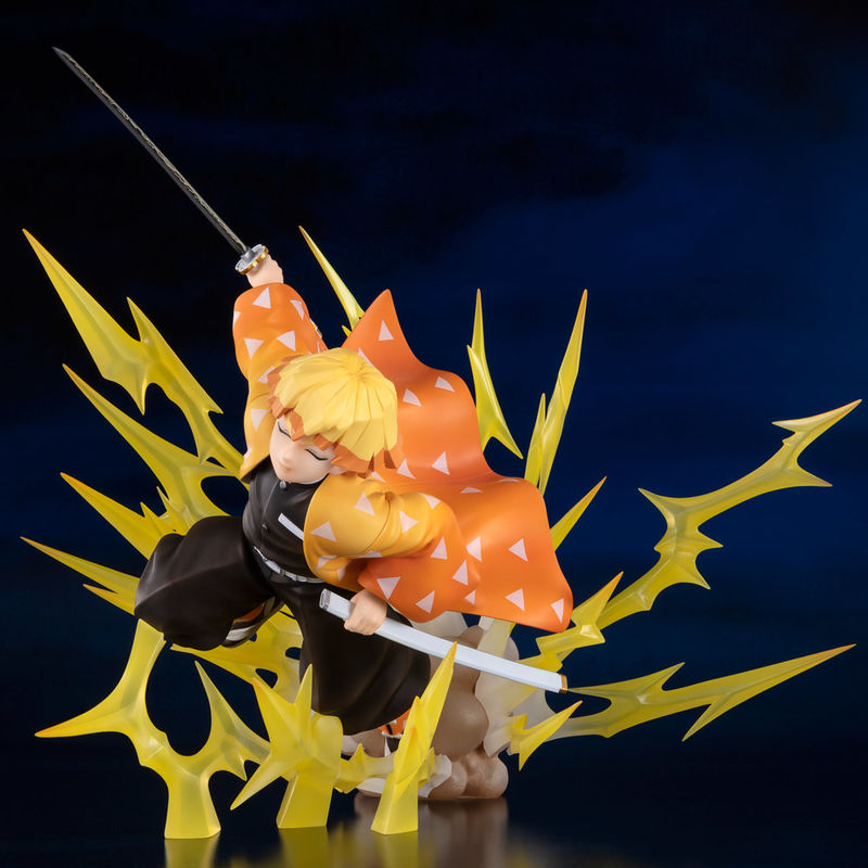 Estatua Figuarts Zero Agatsuma Zenitsu Breath of Thunder Demon Slayer Kimetsu No Yaiba 21cm