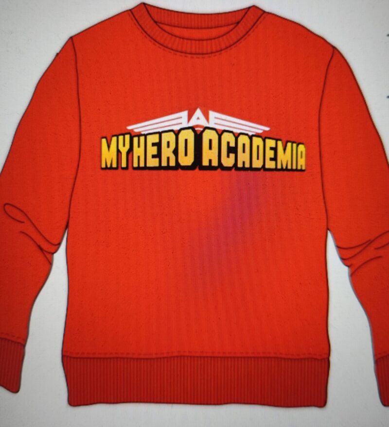 Sudadera mha logo rojo