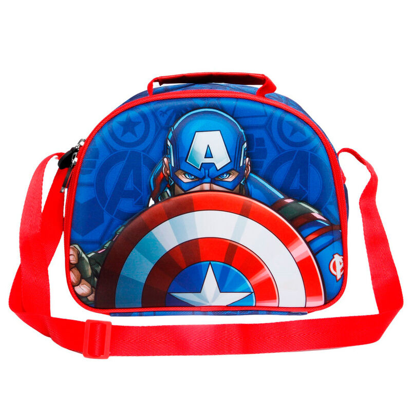 Bolsa portameriendas 3D Patriot Capitan America Marvel