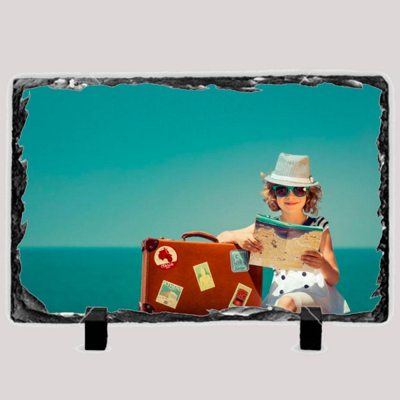 Portafotos piedra pizzara 20x15cm