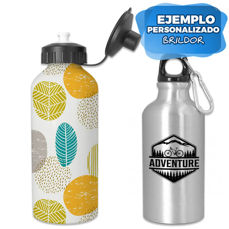Botella de viaje de aluminio