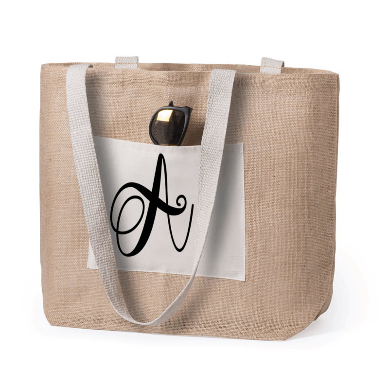 Bolsa yute con bolsillo