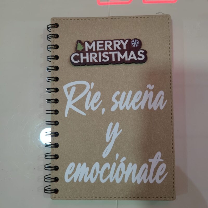 Libreta Merry Christmas personalizada
