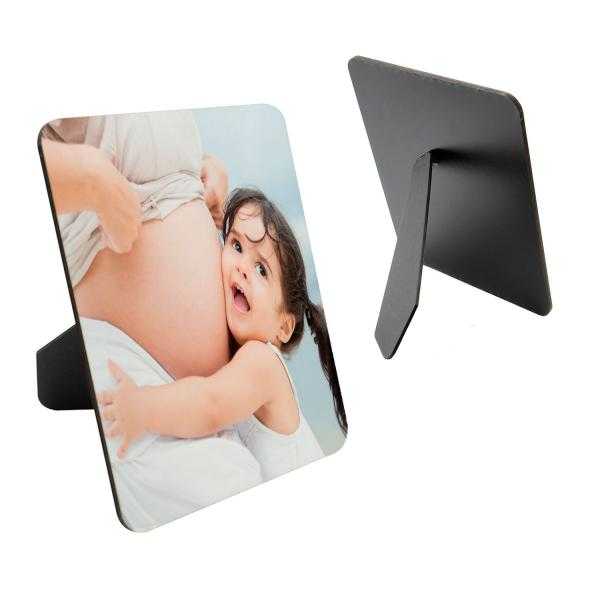 Portafotos de madera con soporte