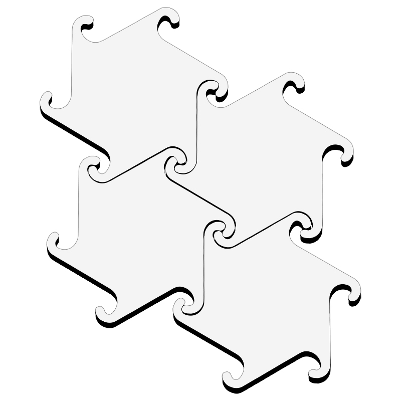 Posavasos madera espiral pack 4u