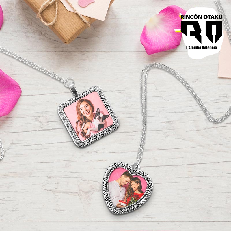 Collar con gema de resina epoxy